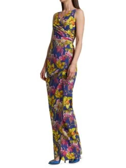 Florien Printed Gown -Cheap Clothing Store 0400014067886 WILDNARCISSUSGOLD A2