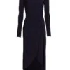 Halston Giorgia Jersey Cocktail Dress -Cheap Clothing Store 0400014775865 INK