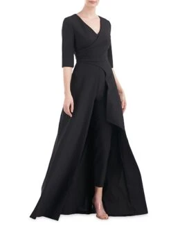 Gina Walk-Through Gown -Cheap Clothing Store 0400016660823 BLACK A2