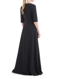Gina Walk-Through Gown -Cheap Clothing Store 0400016660823 BLACK A3