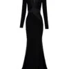 Battle Lines The Heiress V-Neck Gown 1 Battle Lines The Heiress V-Neck Gown -Cheap Clothing Store 0400017099933 BLACK