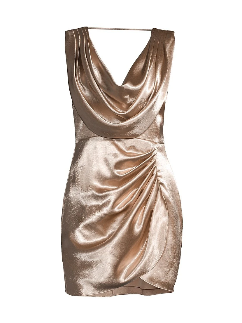 Sharon Cowlneck Satin Dress 3 Sharon Cowlneck Satin Dress