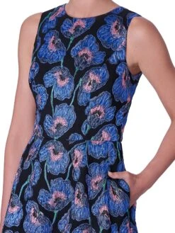 Carolina Herrera Jacquard A-Line Midi-Dress -Cheap Clothing Store 0400017489007 BLACKMULTI A3