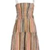 Campbell Silk-Cotton Striped Dress 1 Campbell Silk-Cotton Striped Dress -Cheap Clothing Store 0400017711135 FLUSHPINK