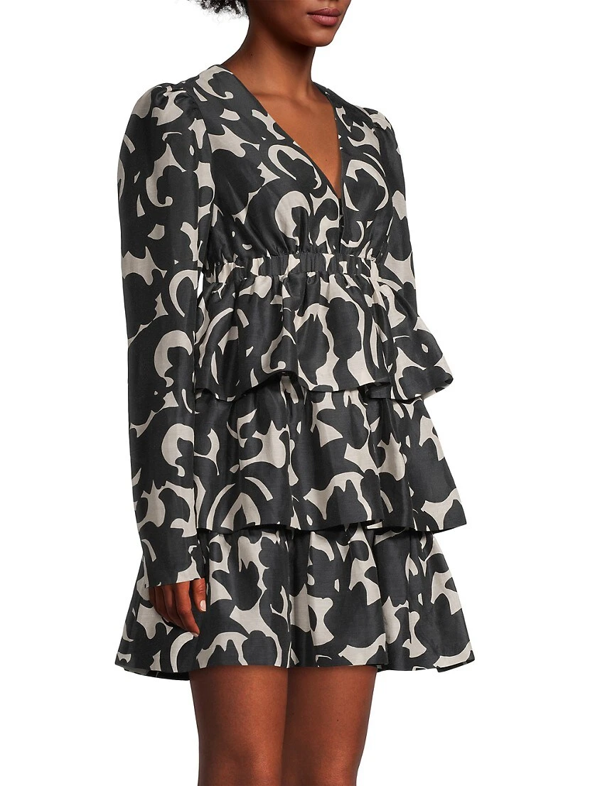 Tiered Empire-Waist Minidress 6 Tiered Empire-Waist Minidress - Image 4