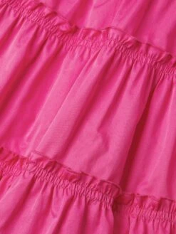 Balloon-Sleeve Cotton Poplin Minidress -Cheap Clothing Store 0400017811596 FUCHSIA A6