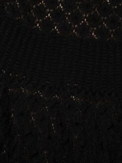 Alice + Olivia Gin Pointelle Lace Mini Dress -Cheap Clothing Store 0400017832628 BLACK A6