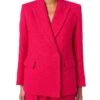 Amiri Textured Concealed Closure Blazer -Cheap Clothing Store 0400018066368 FUSCHIA