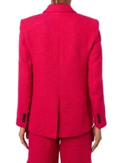 Amiri Textured Concealed Closure Blazer -Cheap Clothing Store 0400018066368 FUSCHIA A3