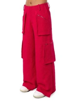 Amiri Wide-Leg Cargo Pants 9 Amiri Wide-Leg Cargo Pants -Cheap Clothing Store 0400018066391 FUSCHIA A1