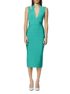 HERVE LEGER Bandage Sheath Dress -Cheap Clothing Store 0400018085046 CASPIAN A1