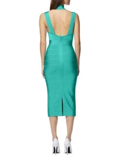 HERVE LEGER Bandage Sheath Dress -Cheap Clothing Store 0400018085046 CASPIAN A3