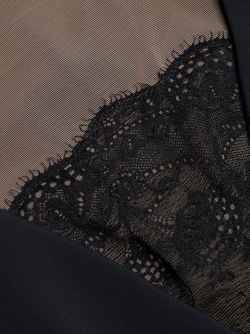 Sada Lace-Trimmed Illusion Gown 9 Sada Lace-Trimmed Illusion Gown - Image 7