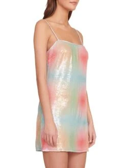 Staud Jenny Sequin-Embellished Minidress -Cheap Clothing Store 0400018204062 MULTIAURA A2