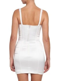 Dolce & Gabbana Bustier Minidress 12 Dolce & Gabbana Bustier Minidress -Cheap Clothing Store 0400018230583 WHITE A3