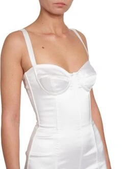 Dolce & Gabbana Bustier Minidress 13 Dolce & Gabbana Bustier Minidress -Cheap Clothing Store 0400018230583 WHITE A5