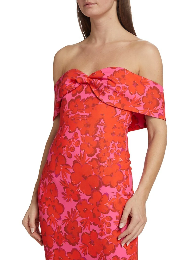 Badgley Mischka Twisted Off-The-Shoulder Dress 8 Badgley Mischka Twisted Off-The-Shoulder Dress - Image 6