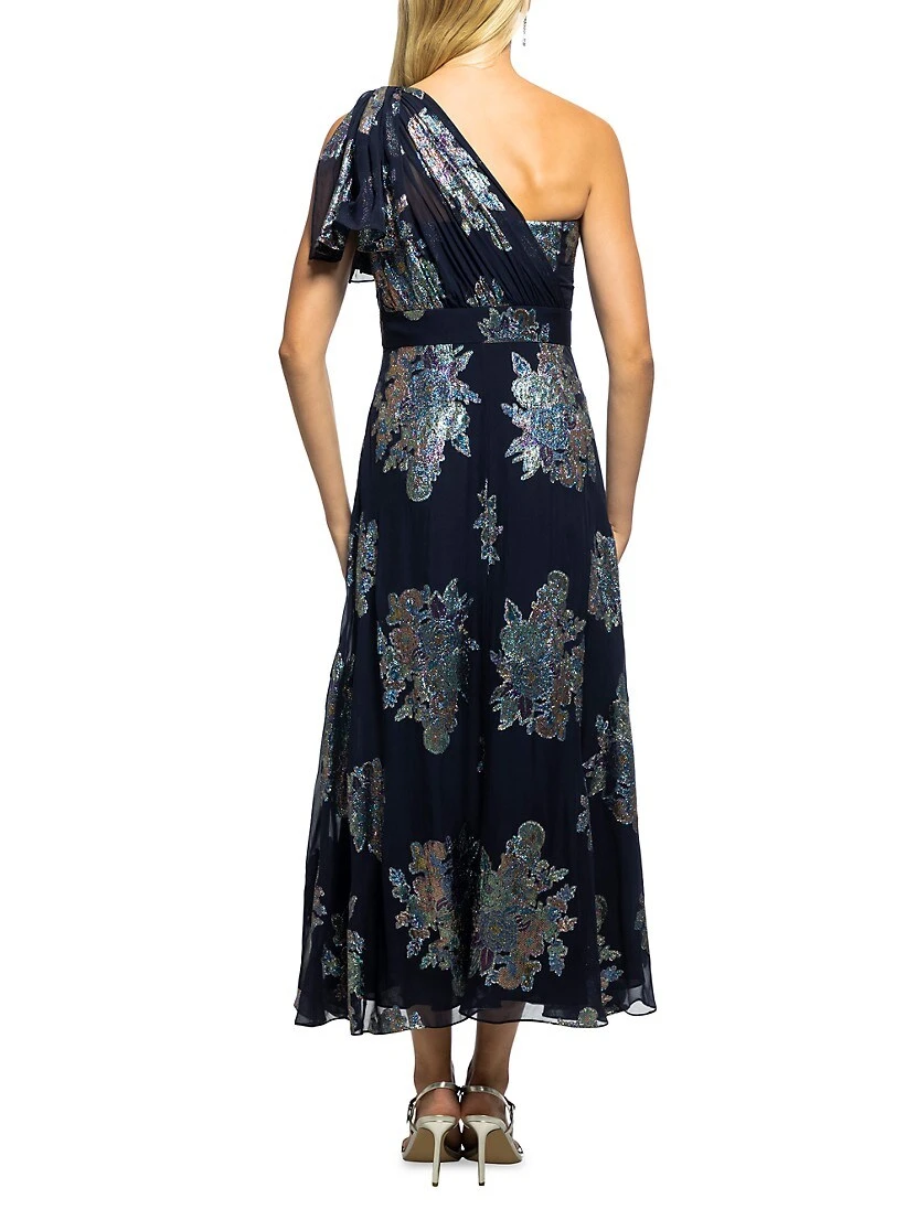 Erina Metallic Floral Long Dress 6 Erina Metallic Floral Long Dress - Image 4