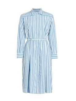 Belted Striped Shirtdress