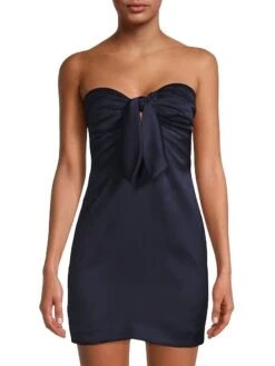 Orion Bow Minidress -Cheap Clothing Store 0400018284230 NAVY A1