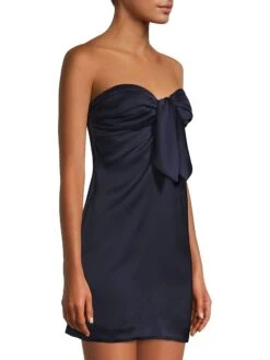 Orion Bow Minidress -Cheap Clothing Store 0400018284230 NAVY A2