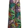 120% Lino Jungle-Print Linen Wide-Leg Pants