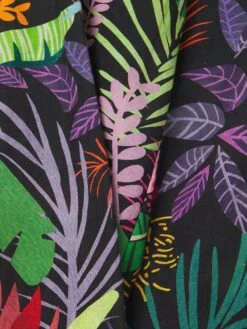 120% Lino Jungle-Print Linen Wide-Leg Pants -Cheap Clothing Store 0400018291887 MULTI A6