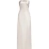 Halston Raelynn Metallic Crepe Halter Gown
