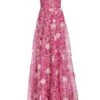 Marchesa Notte Embroidered Organza Gown