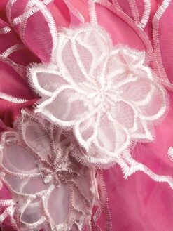 Marchesa Notte Embroidered Organza Gown -Cheap Clothing Store 0400018377249 FUCHSIA A6