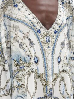 Camilla Moon And Back Asymmetric Silk Caftan -Cheap Clothing Store 0400018406151 MOONANDBACK A3