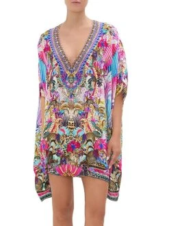 Camilla Merry Go Round Silk Caftan Dress