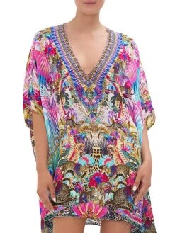 Camilla Merry Go Round Silk Caftan Dress -Cheap Clothing Store 0400018406351 MERRYGOROUND A1