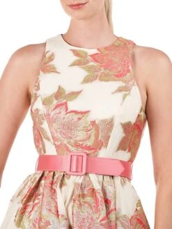 Vivian Floral Jacquard Gown -Cheap Clothing Store 0400018436064 DESERTROSE A3