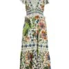 Farm Rio Summer Garden V-Neck Maxi Dress 1 Farm Rio Summer Garden V-Neck Maxi Dress -Cheap Clothing Store 0400018467745 SUMMERGARDEN
