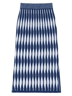 Shibori-Inspired Midi-Skirt