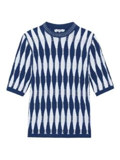 Shibori-Inspired Crewneck Sweater