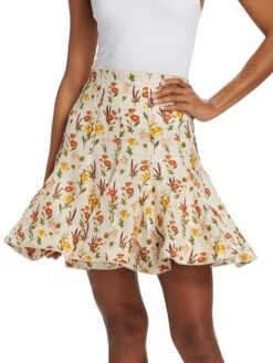 Cerezo Clementina Linen Miniskirt 11 Cerezo Clementina Linen Miniskirt -Cheap Clothing Store 0400018478252 MULTICOLOR A1