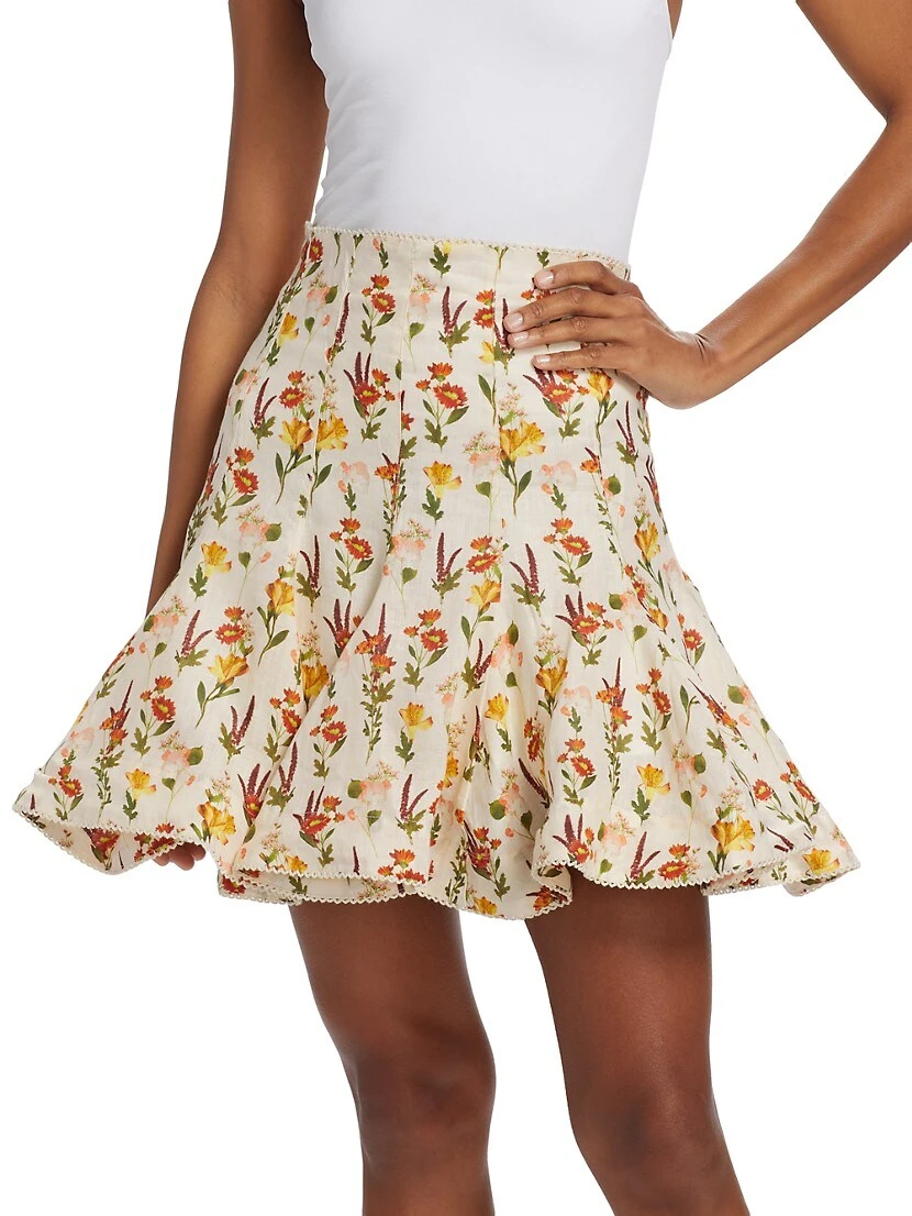 Cerezo Clementina Linen Miniskirt 5 Cerezo Clementina Linen Miniskirt - Image 3