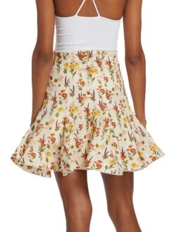 Cerezo Clementina Linen Miniskirt 13 Cerezo Clementina Linen Miniskirt -Cheap Clothing Store 0400018478252 MULTICOLOR A3