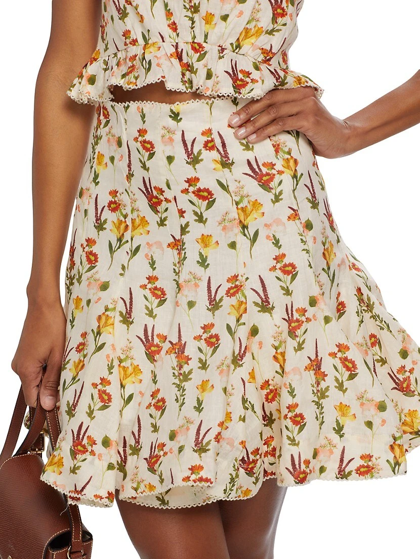 Cerezo Clementina Linen Miniskirt 8 Cerezo Clementina Linen Miniskirt - Image 6