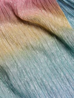 Metallic Rainbow Cut-Out Gown -Cheap Clothing Store 0400018497554 MULTI A6