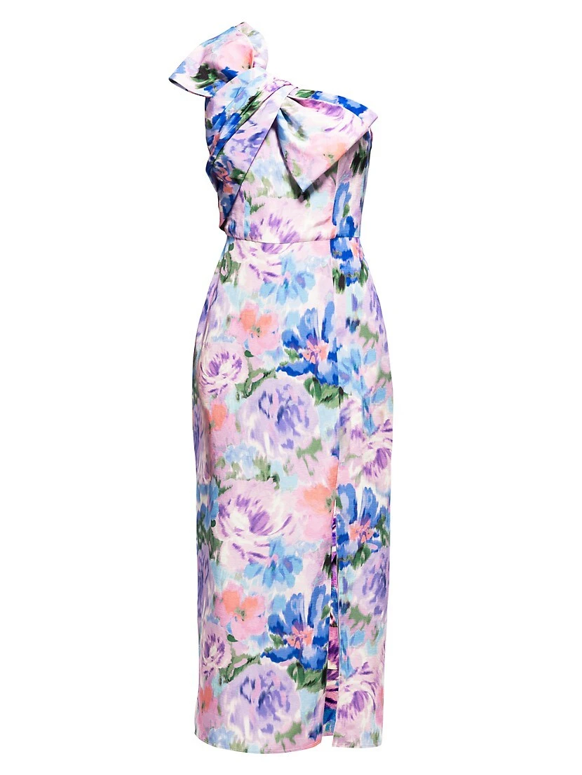 Ariella Floral Bow Midi-Dress 3 Ariella Floral Bow Midi-Dress