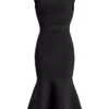 HERVE LEGER Milano Cap-Sleeve Flounce Midi-Dress 2 HERVE LEGER Milano Cap-Sleeve Flounce Midi-Dress -Cheap Clothing Store 0400018568932 BLACK
