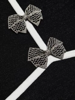 Rebecca Vallance Ella Bow-Embellished Minidress 15 Rebecca Vallance Ella Bow-Embellished Minidress -Cheap Clothing Store 0400018675552 BLACK A6