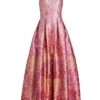 Brooke Printed Mikado Gown