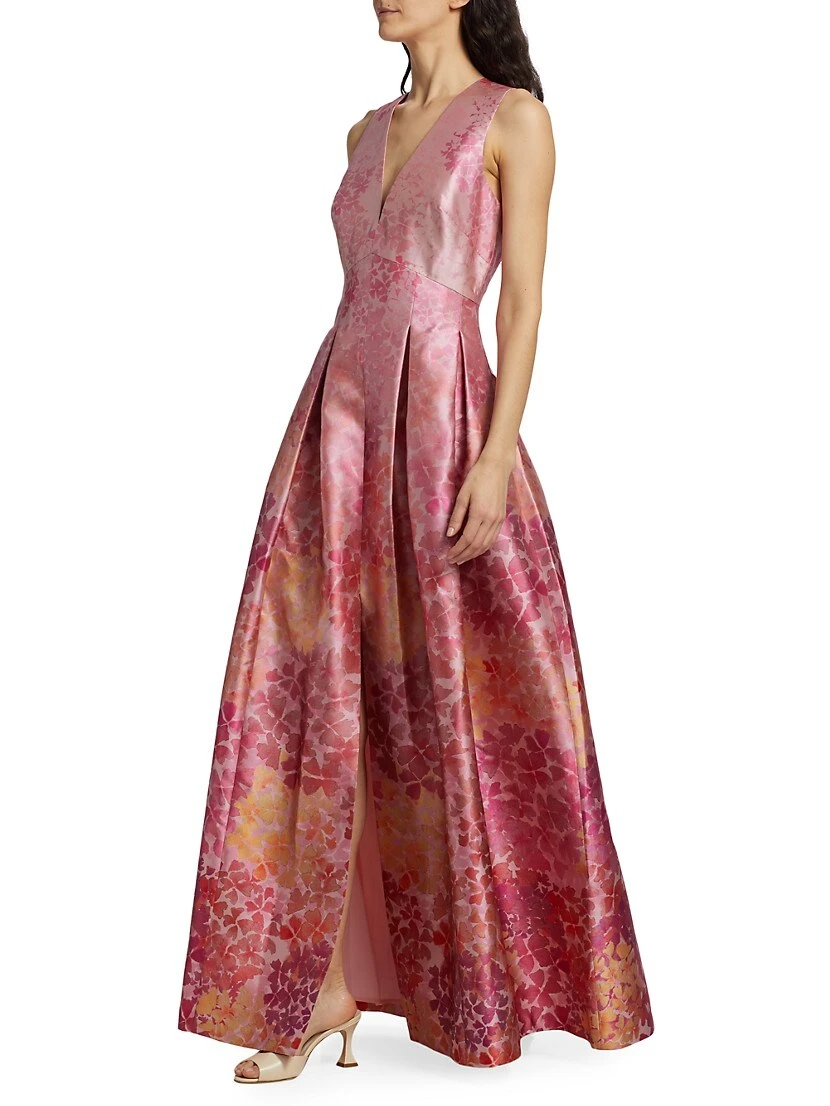 Brooke Printed Mikado Gown 6 Brooke Printed Mikado Gown - Image 4