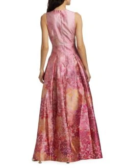 Brooke Printed Mikado Gown 13 Brooke Printed Mikado Gown -Cheap Clothing Store 0400018965982 LIGHTSUNSETHYDRANGEA A3