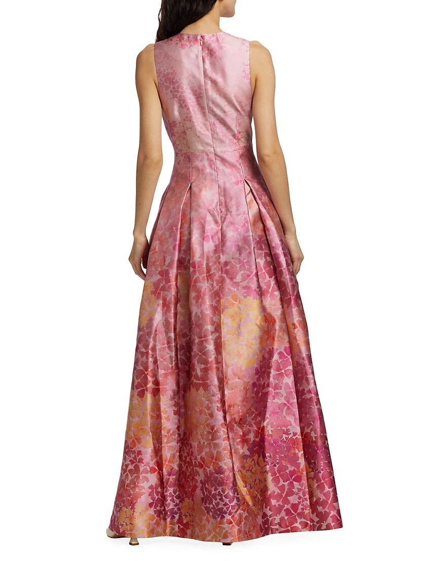 Brooke Printed Mikado Gown 7 Brooke Printed Mikado Gown - Image 5
