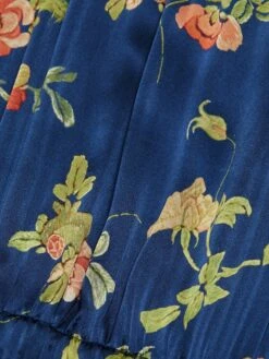 SEA Julian Silk Floral Midi-Dress 15 SEA Julian Silk Floral Midi-Dress -Cheap Clothing Store 0400019135850 NAVY A6